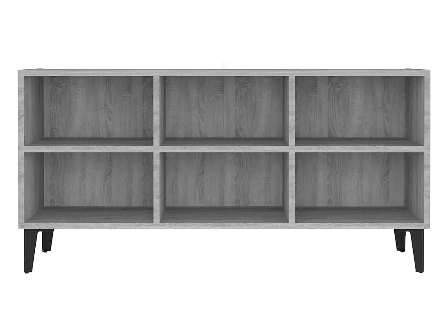 Mueble de TV con patas de metal gris Sonoma 103,5x30x50 cm