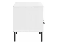 Mueble de TV con patas de metal OSLO madera maciza pino blanco