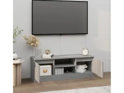 Mueble de TV con puerta gris Sonoma 102x30x36 cm ES257472
