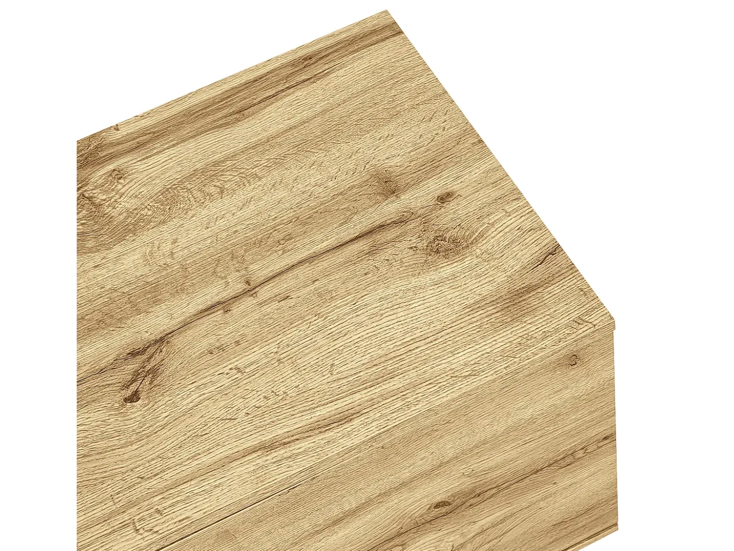 Mueble de TV de 200 cm con 3 puertas y 3 compartimentos abiertos, color natural - para salón