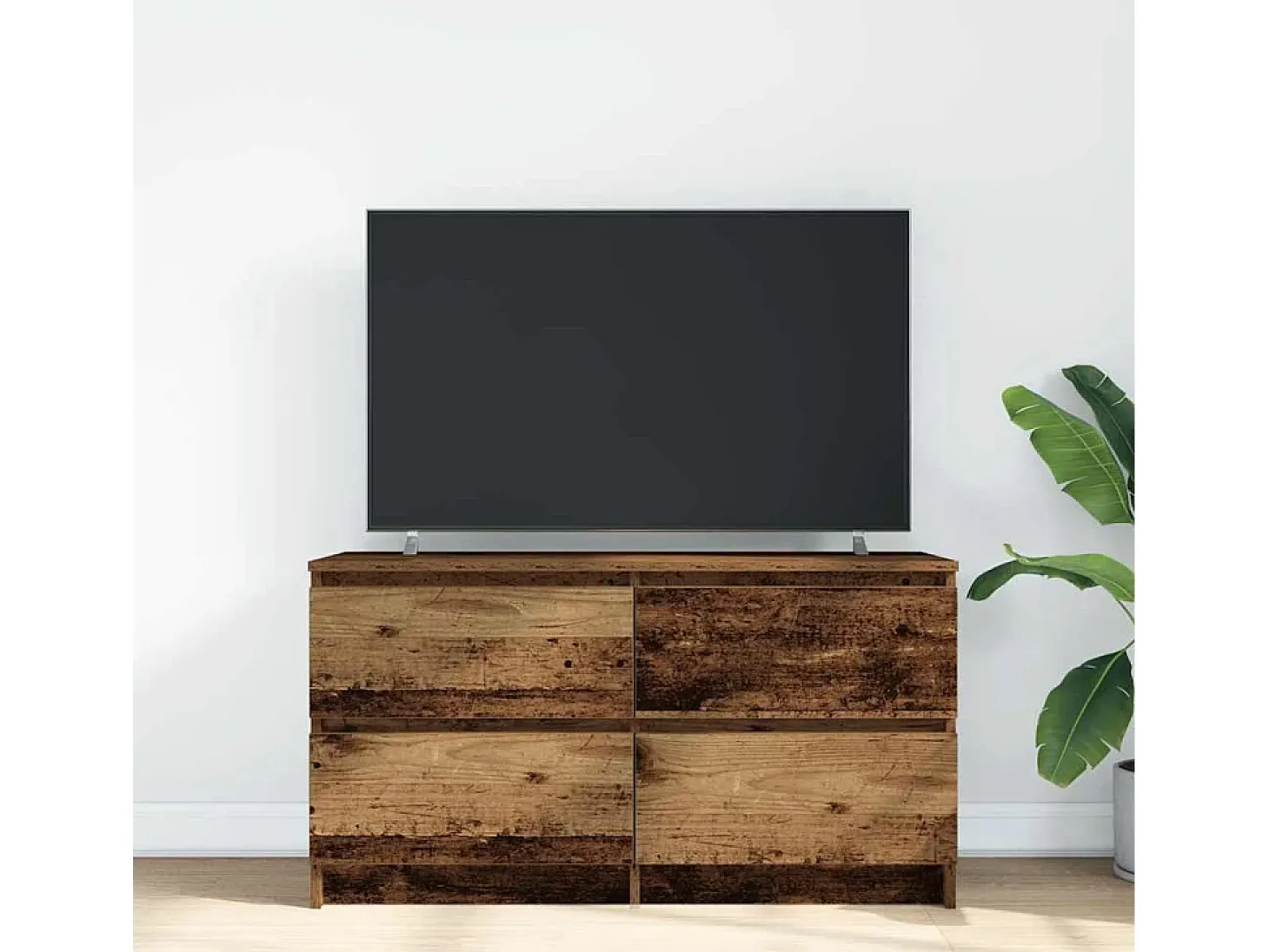 Mueble de TV de madera antigua 100x35x54 cm Madera ingeniería