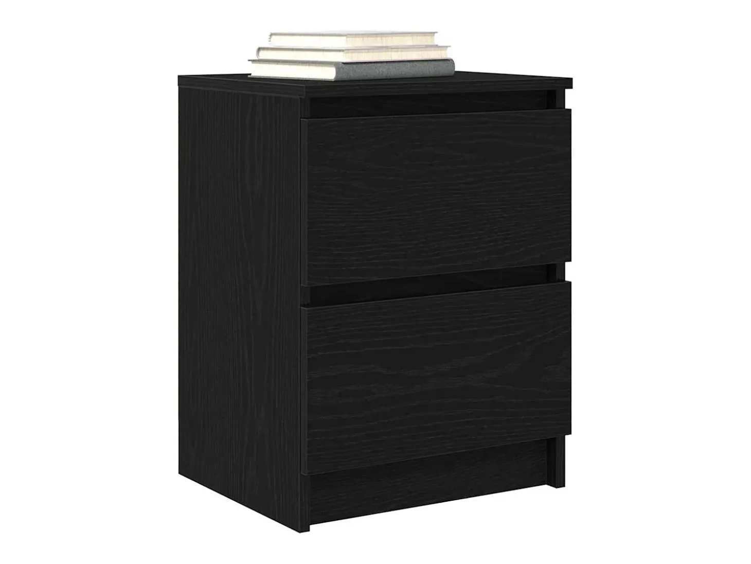 Mueble de TV de madera de ingeniería negro 40x35x54 cm