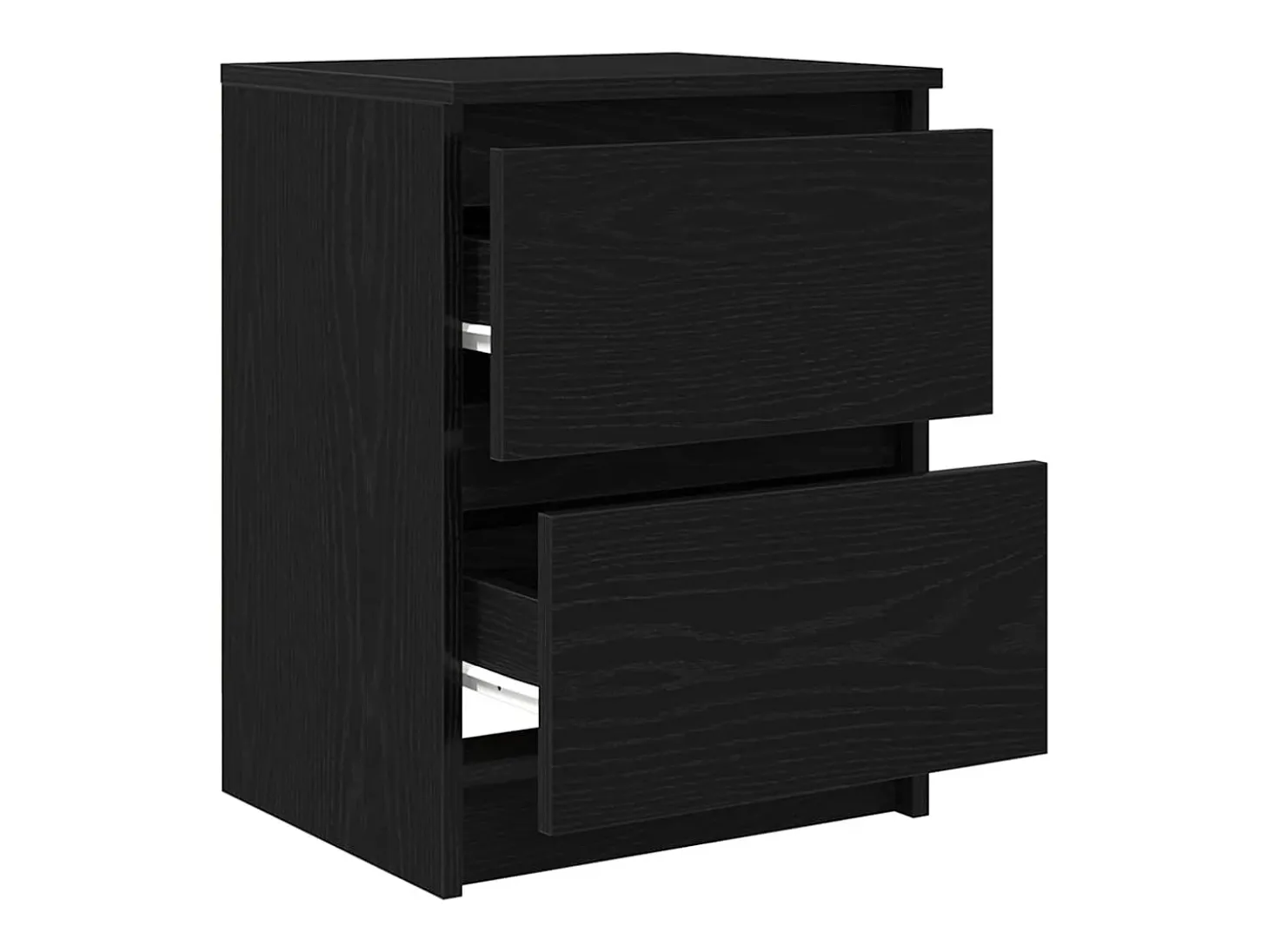Mueble de TV de madera de ingeniería negro 40x35x54 cm