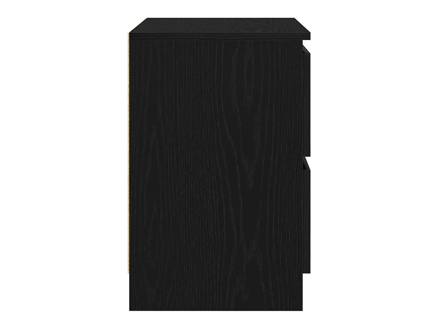 Mueble de TV de madera de ingeniería negro 40x35x54 cm