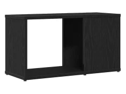 Mueble de TV de madera de roble negro 60x24x32 cm