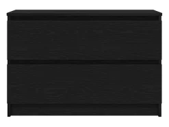 Mueble de TV de madera de ingeniería negro 80x35x54 cm