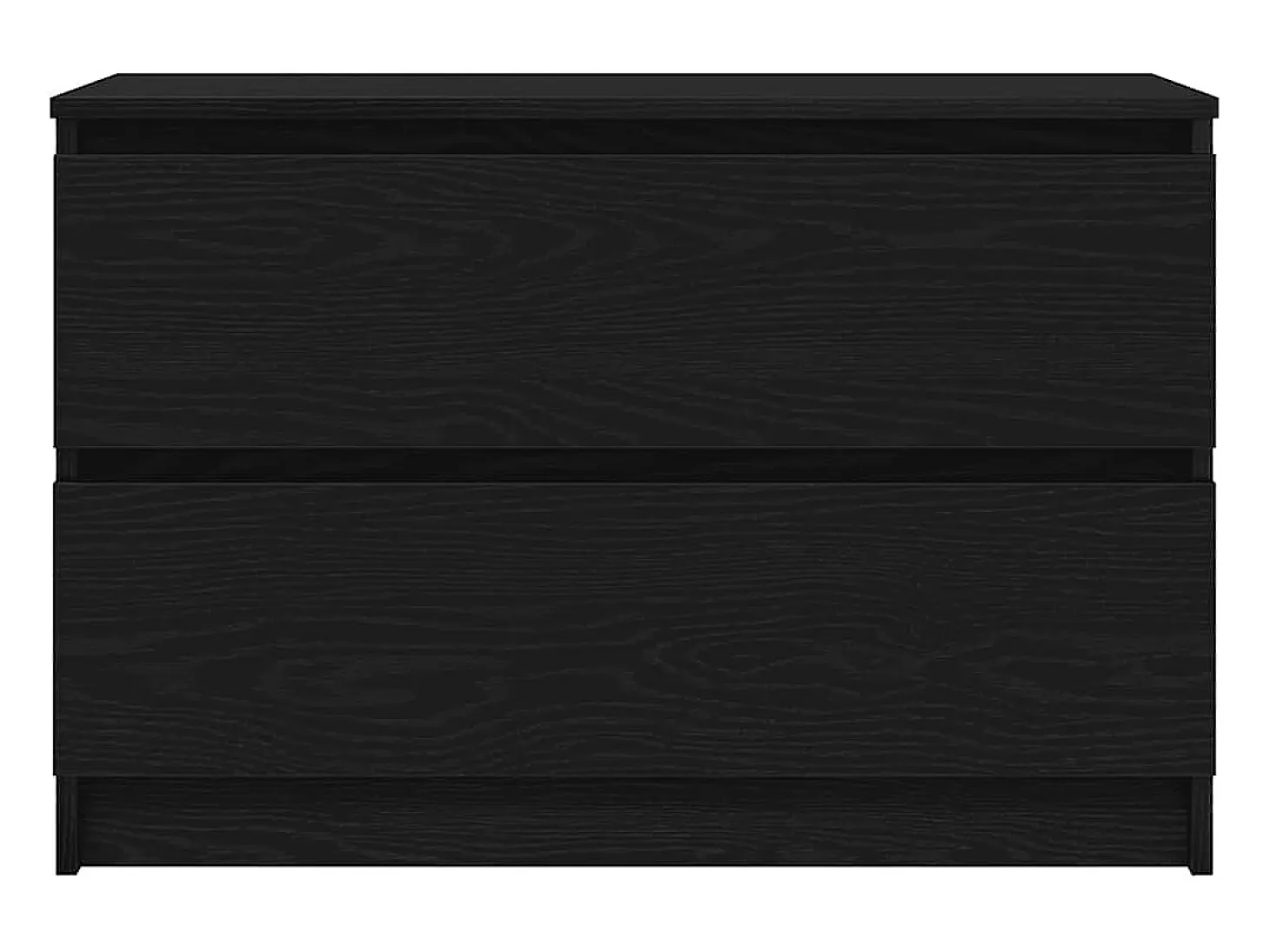 Mueble de TV de madera de ingeniería negro 80x35x54 cm