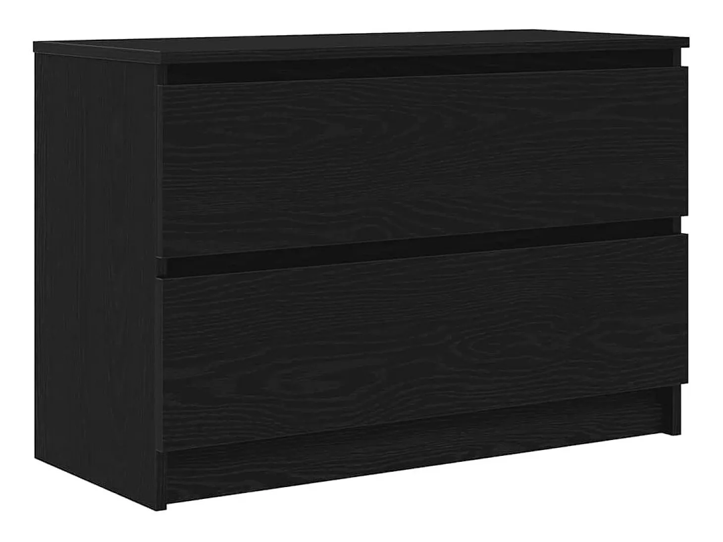 Mueble de TV de madera de ingeniería negro 80x35x54 cm