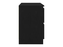 Mueble de TV de madera de ingeniería negro 80x35x54 cm