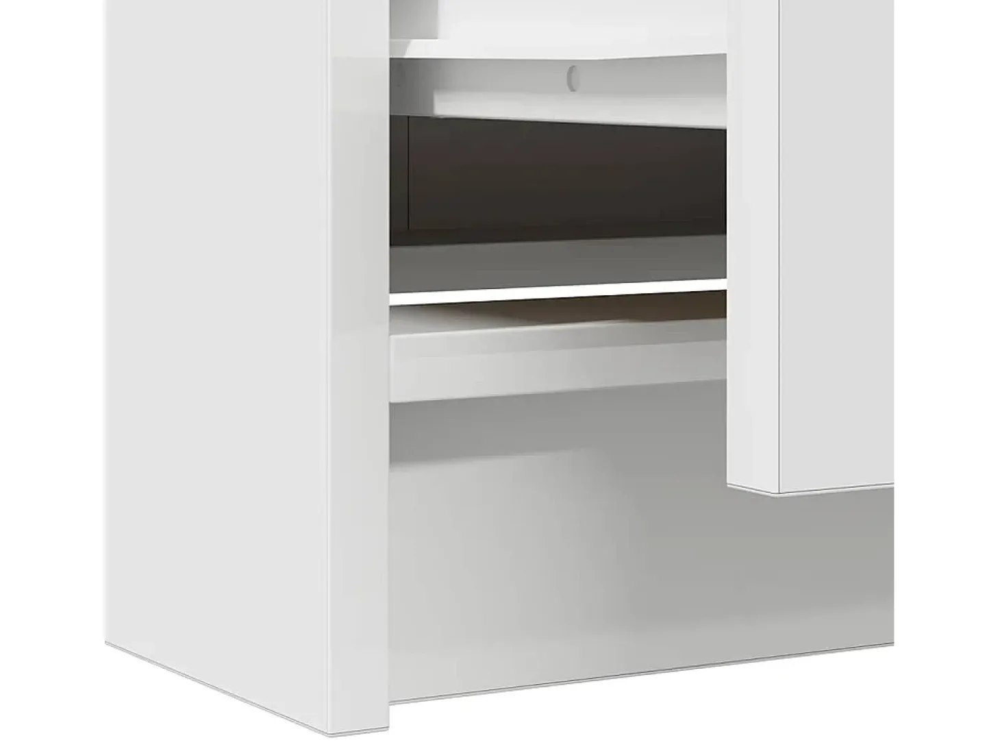 Mueble de TV de madera de ingeniería blanco 40x35x54 cm