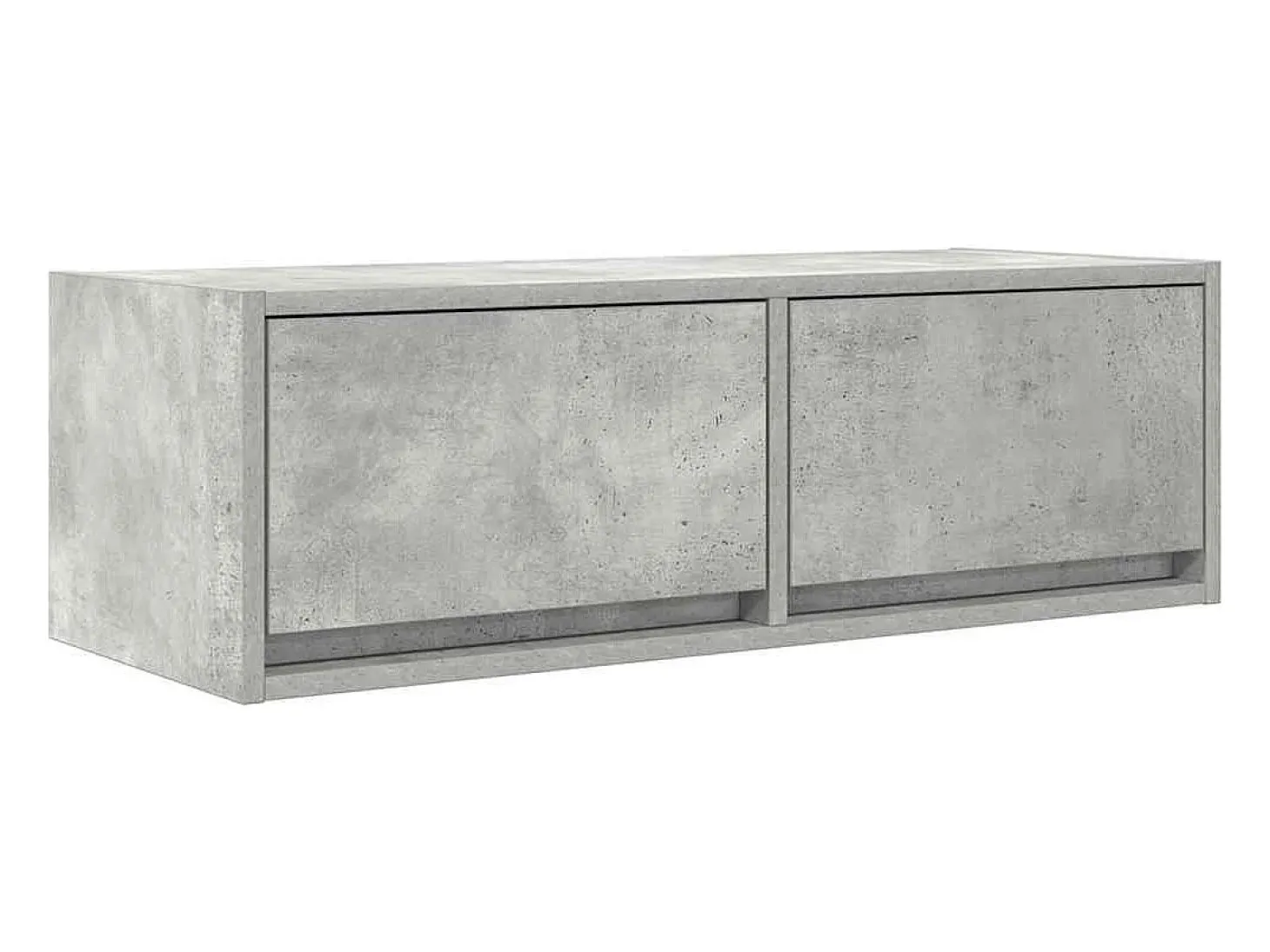 Mueble de TV de madera de ingeniería gris hormigón 80x31x25,5cm