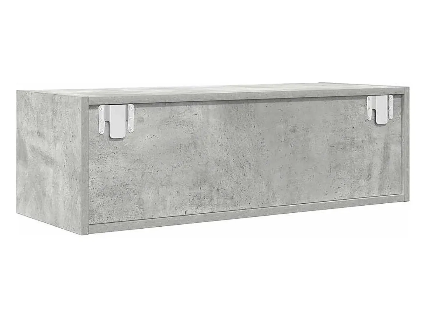 Mueble de TV de madera de ingeniería gris hormigón 80x31x25,5cm