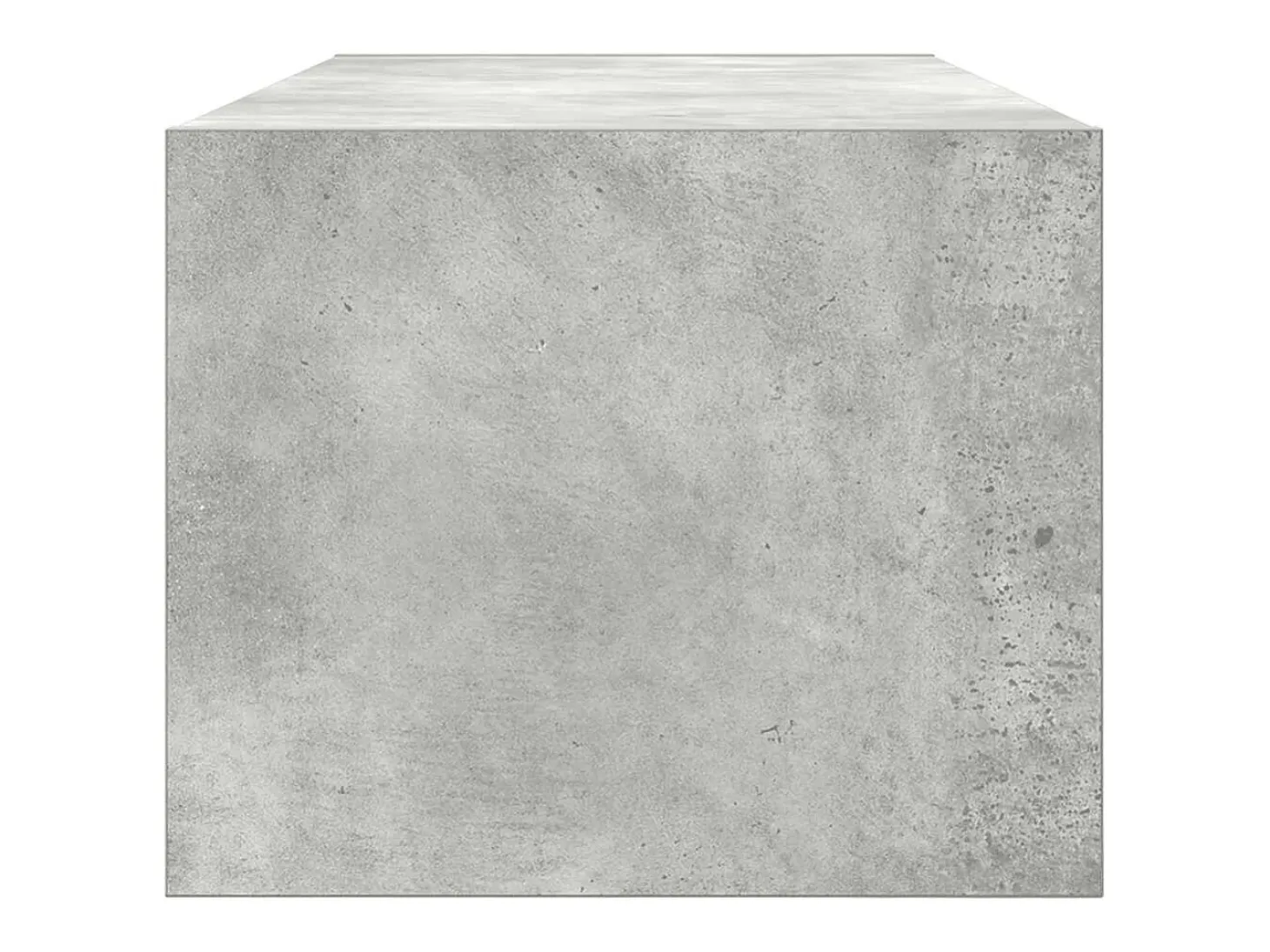 Mueble de TV de madera de ingeniería gris hormigón 80x31x25,5cm