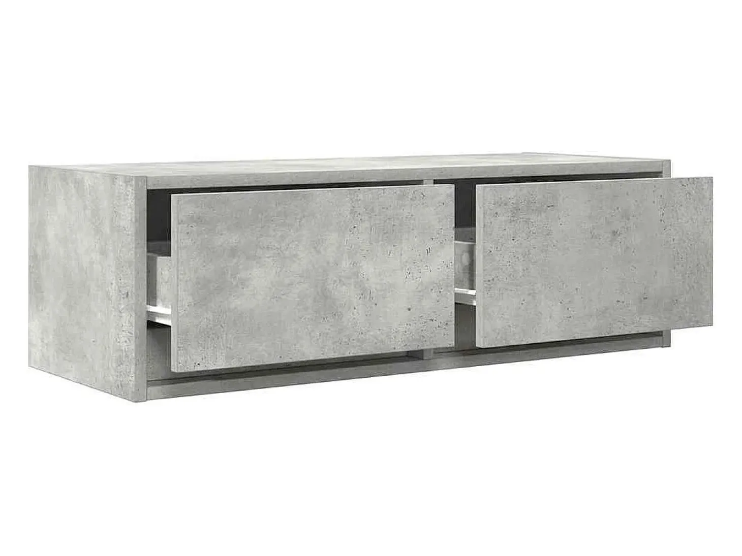 Mueble de TV de madera de ingeniería gris hormigón 80x31x25,5cm