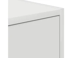Mueble de TV de madera de ingeniería blanco 80x31x25,5 cm