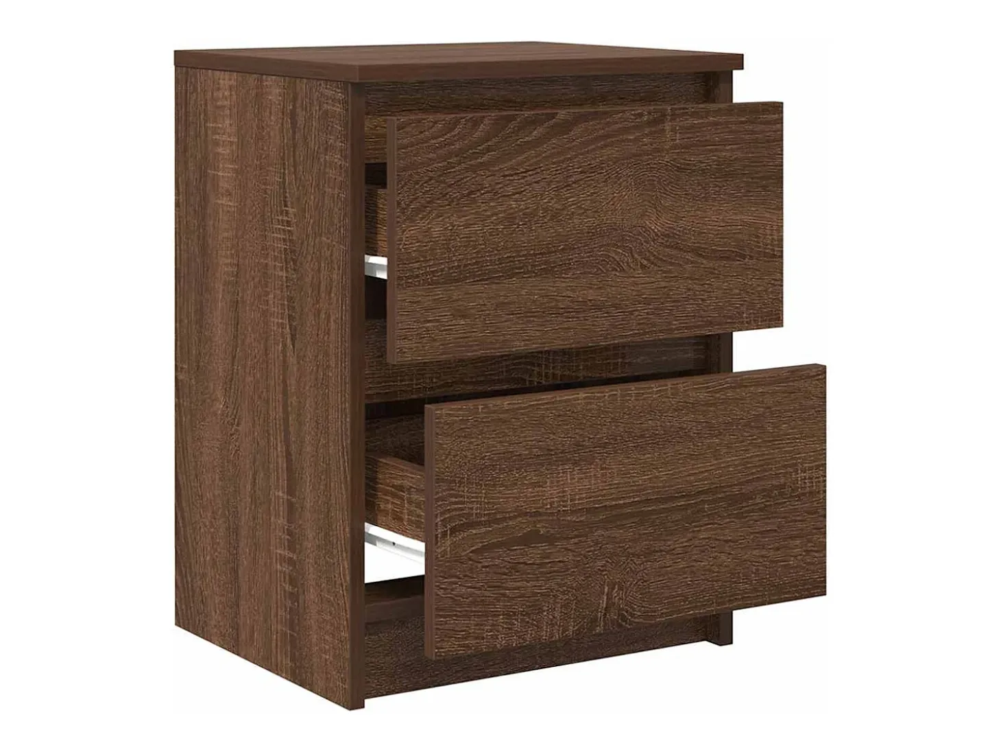 Mueble de TV de madera de roble marrón 40x35x54 cm