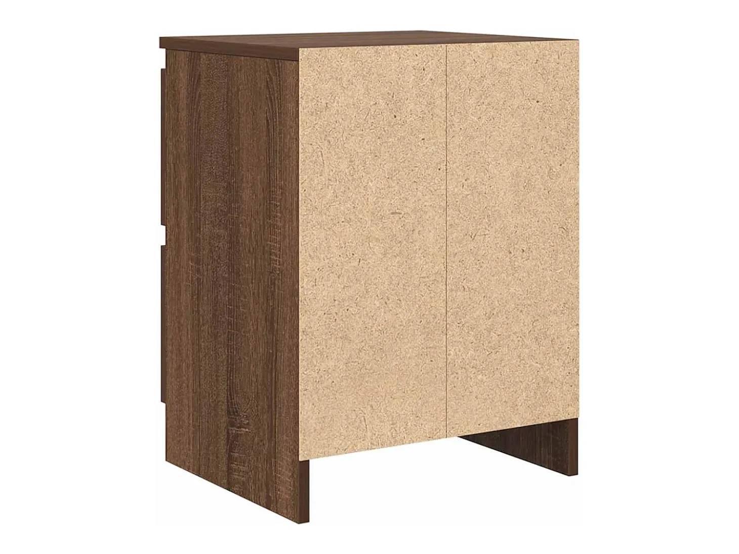 Mueble de TV de madera de roble marrón 40x35x54 cm
