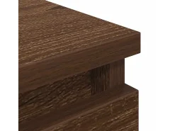 Mueble de TV de madera de roble marrón 40x35x54 cm