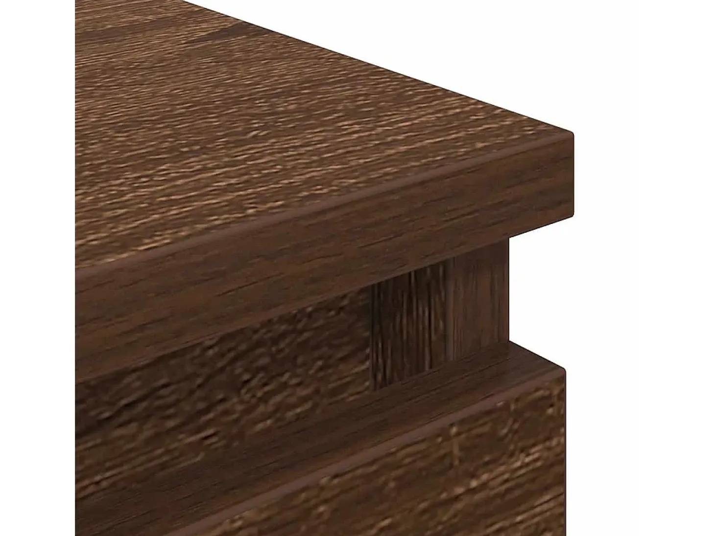 Mueble de TV de madera de roble marrón 40x35x54 cm