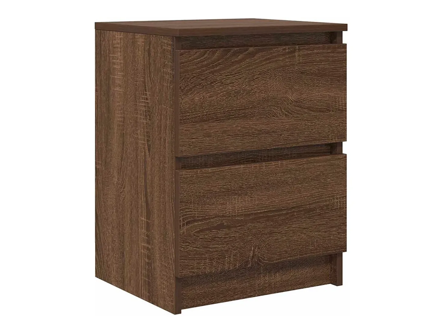 Mueble de TV de madera de roble marrón 40x35x54 cm