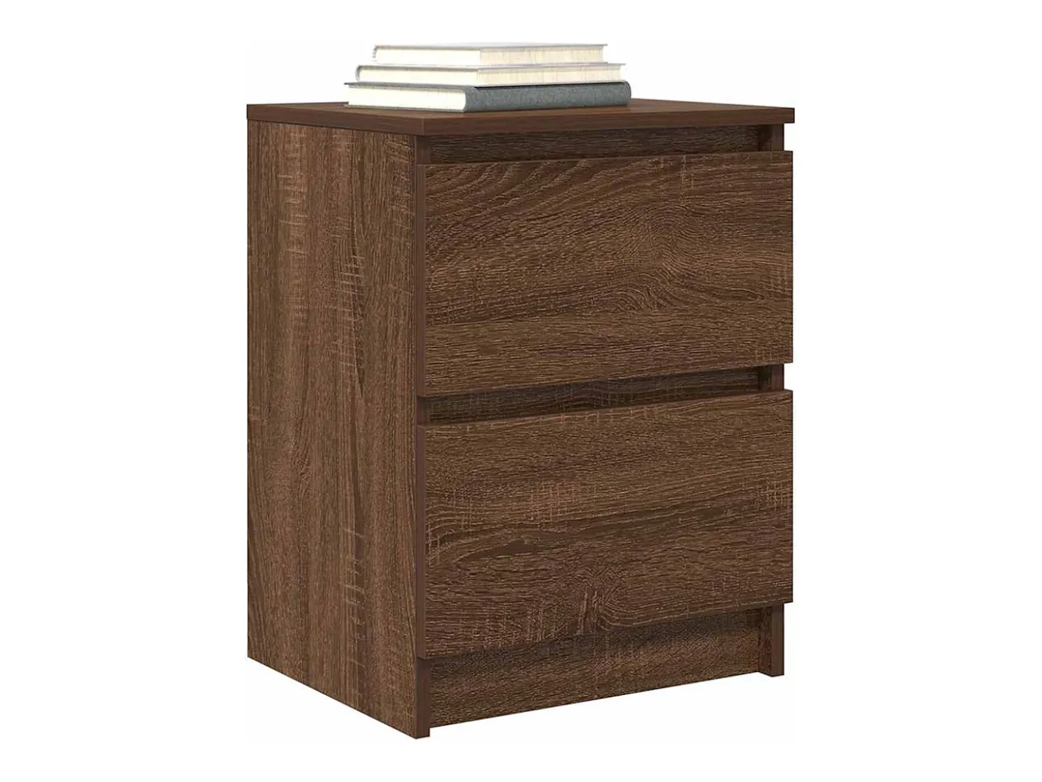 Mueble de TV de madera de roble marrón 40x35x54 cm