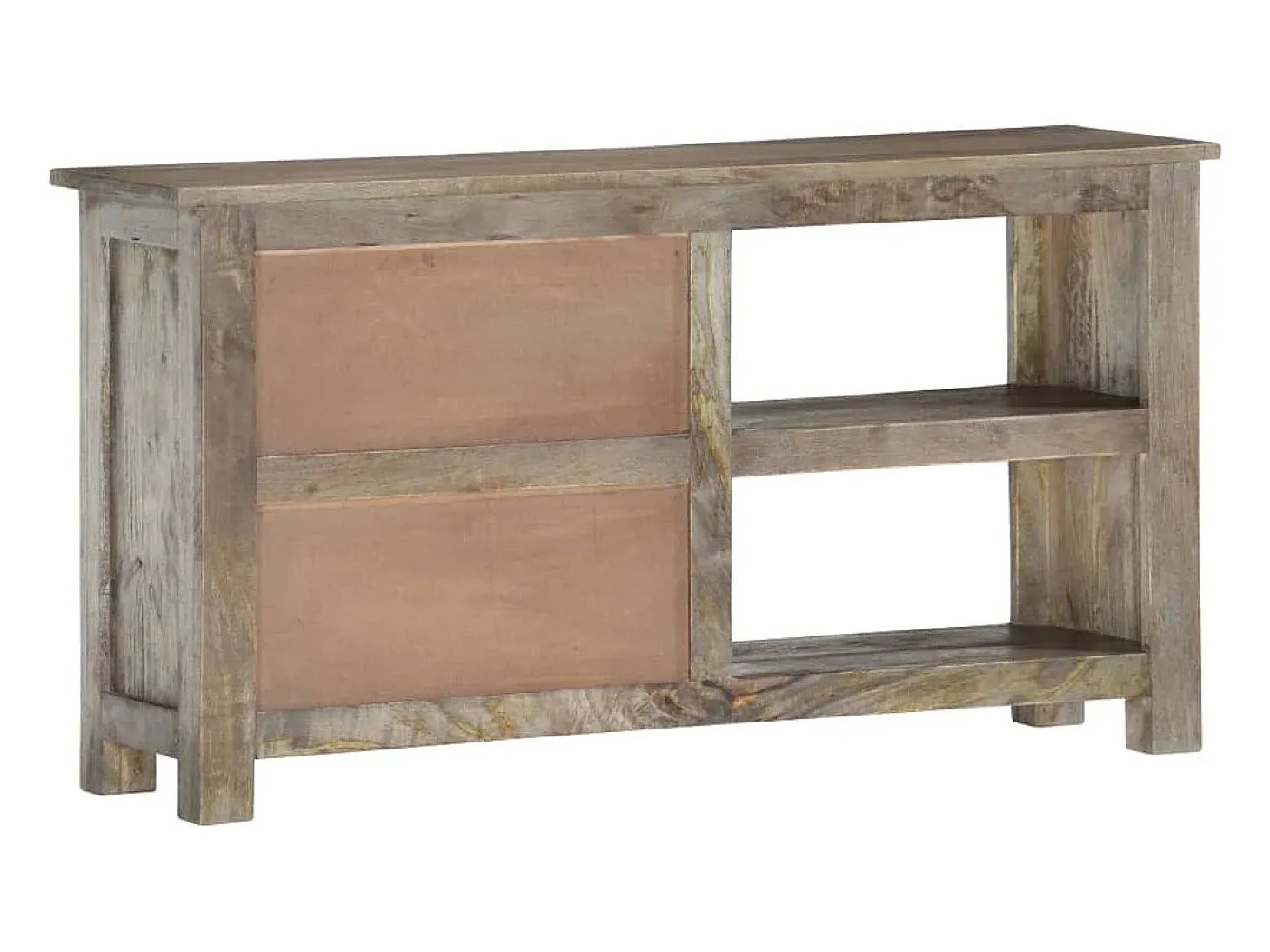 Mueble de TV de madera maciza de mango 100x30x55 cm