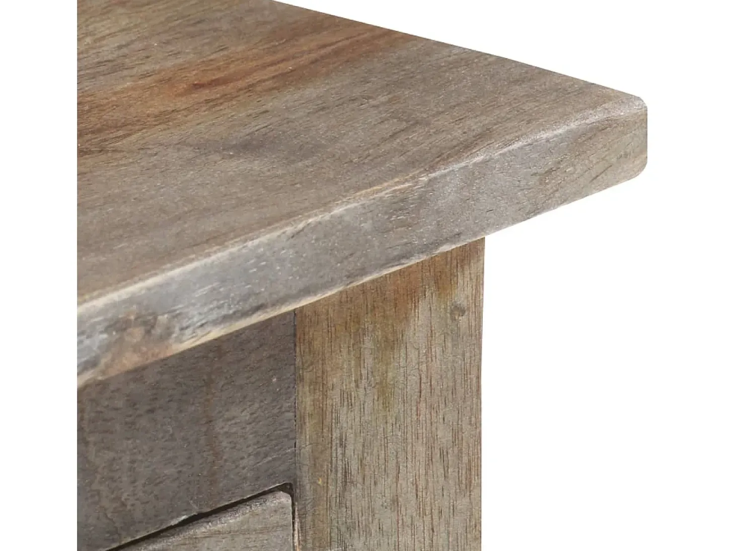 Mueble de TV de madera maciza de mango 100x30x55 cm