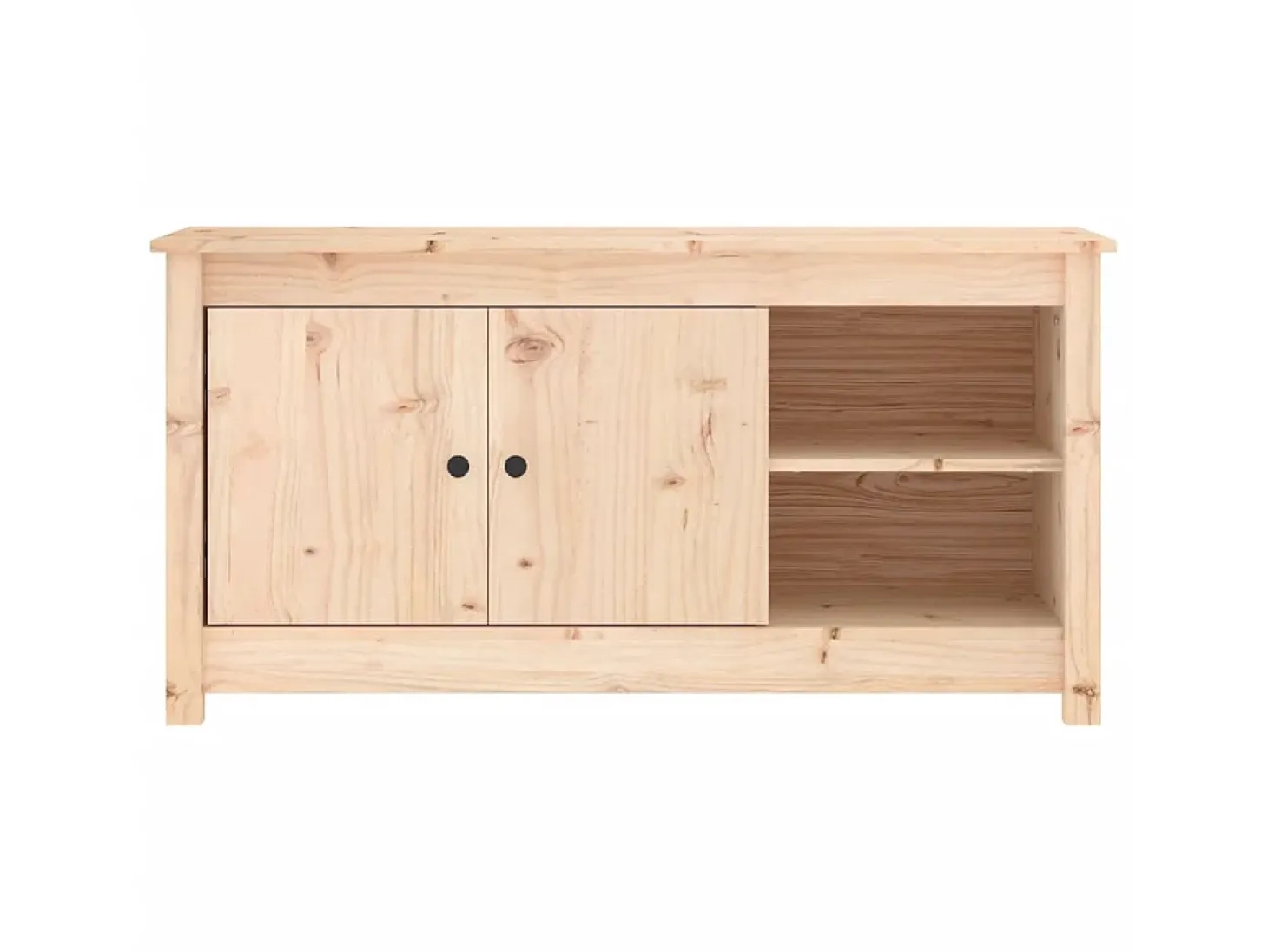 Mueble de TV de madera maciza de pino 103x36,5x52 cm ES94960
