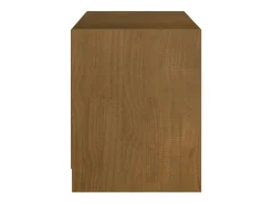 Mueble de TV de madera maciza pino marrón miel 104x33x41 cm
