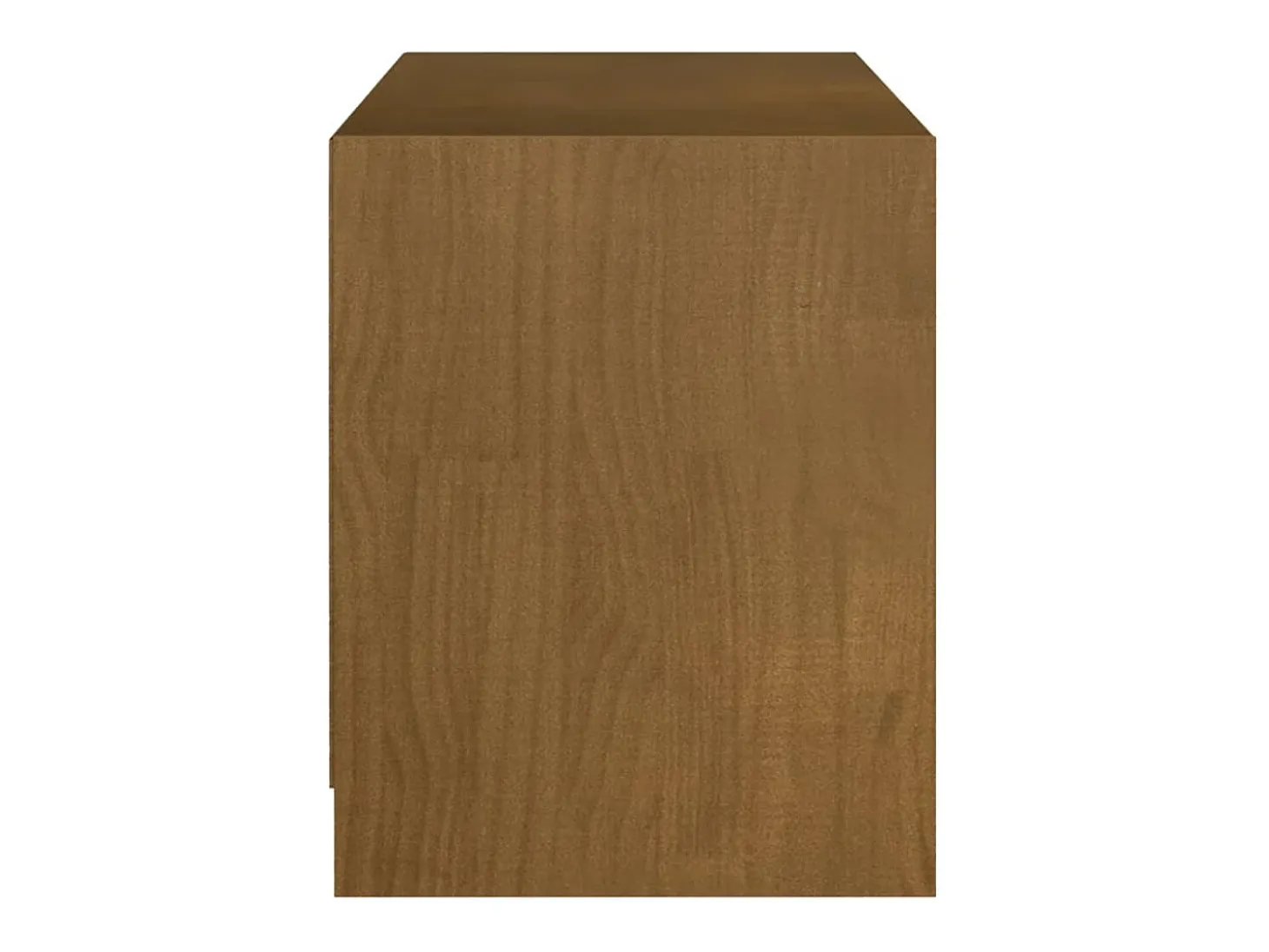 Mueble de TV de madera maciza pino marrón miel 104x33x41 cm