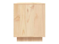 Mueble de TV de madera maciza de pino 110,5x35x44 cm