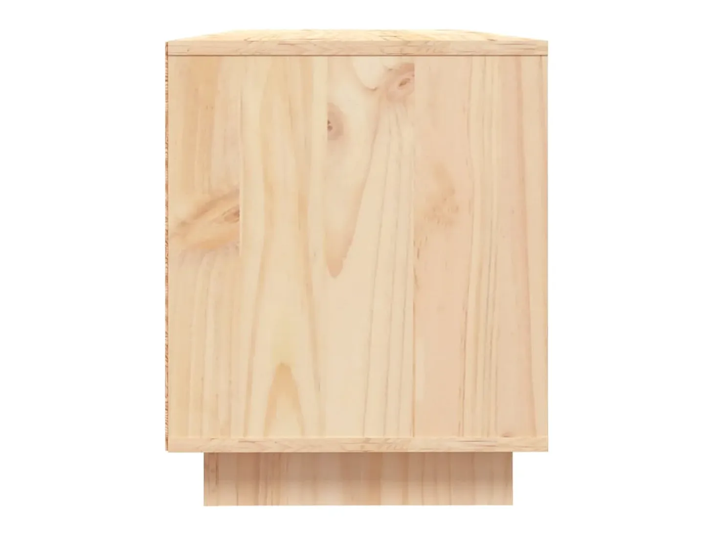 Mueble de TV de madera maciza de pino 110,5x35x44 cm