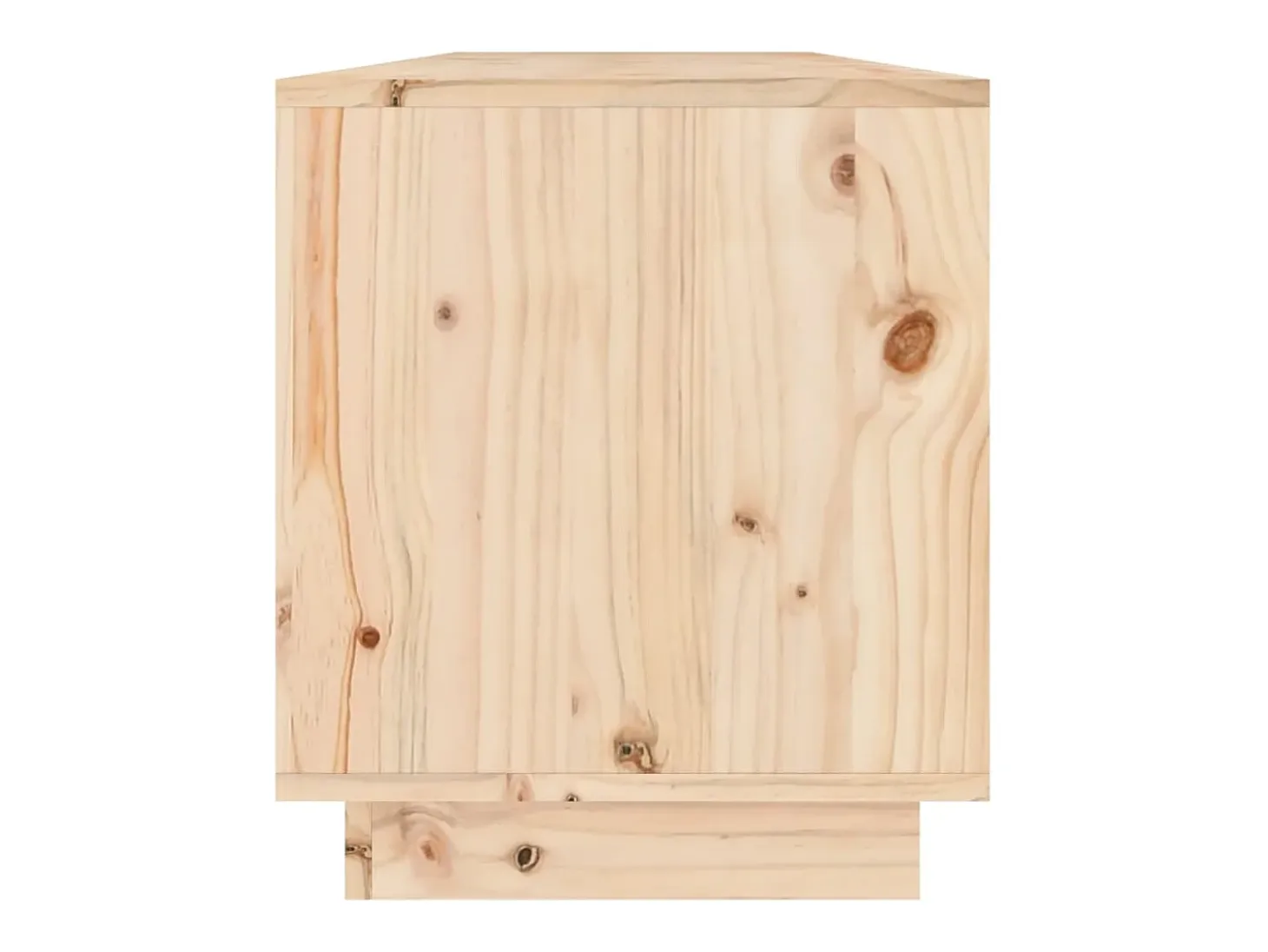Mueble de TV de madera maciza de pino 110,5x34x40 cm