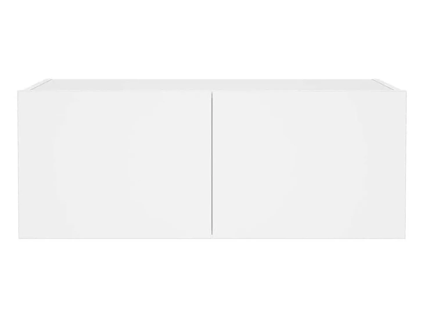 Mueble de TV de pared con luces LED blanco 80x35x31 cm
