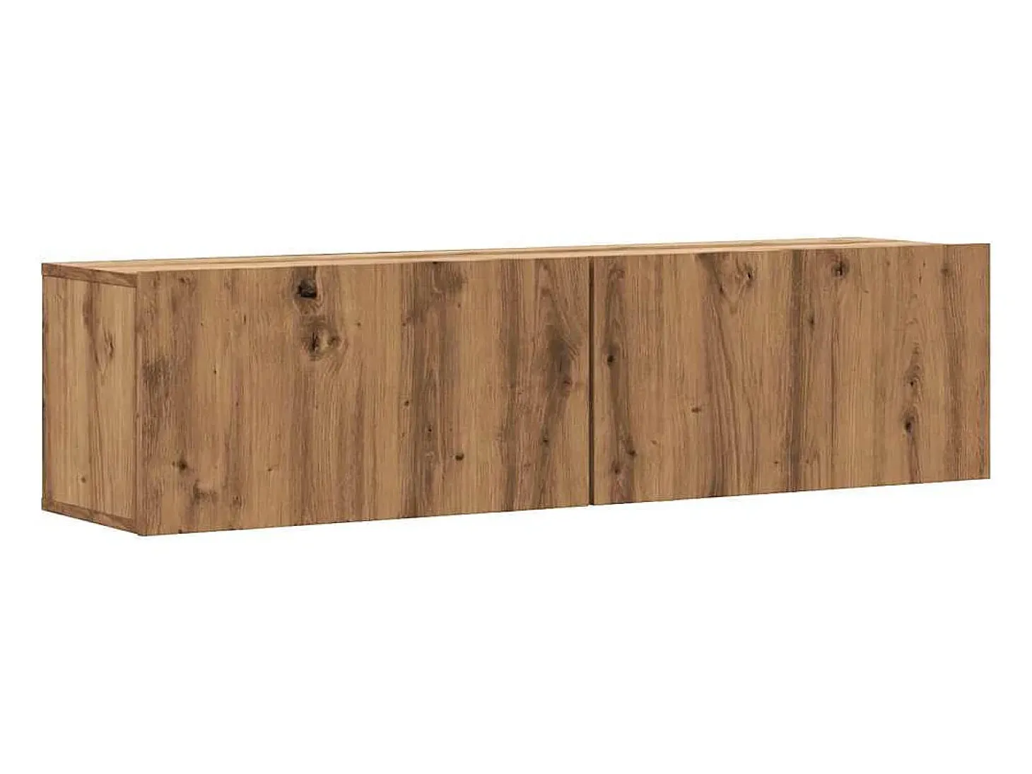 Mueble de TV de pared, roble hecho a mano, 120x30x30 cm, madera de ingeniería