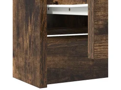 Mueble de TV de roble ahumado 40x35x54 cm Madera de ingeniería