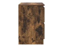 Mueble de TV de roble ahumado 40x35x54 cm Madera de ingeniería