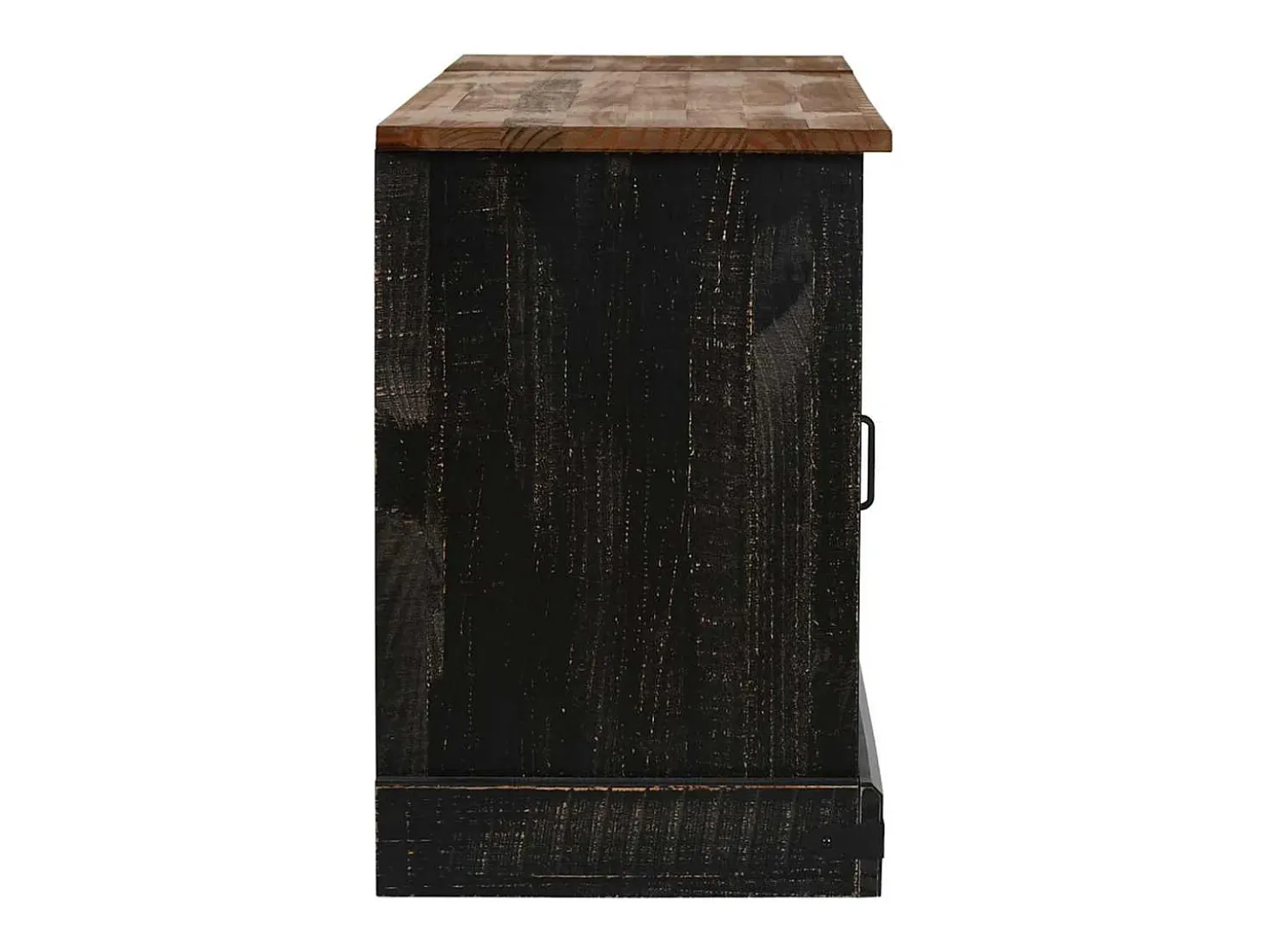Mueble de TV HALDEN 2 puerta correderas negro 150x40x60 cm