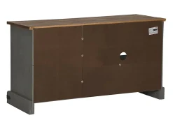 Mueble de TV HALDEN con puerta corredera gris 110x40x60 cm