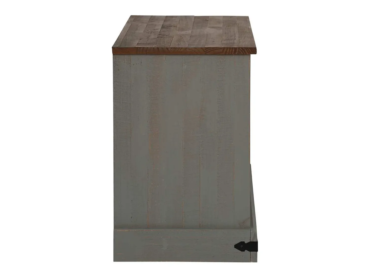 Mueble de TV HALDEN con puerta corredera gris 110x40x60 cm