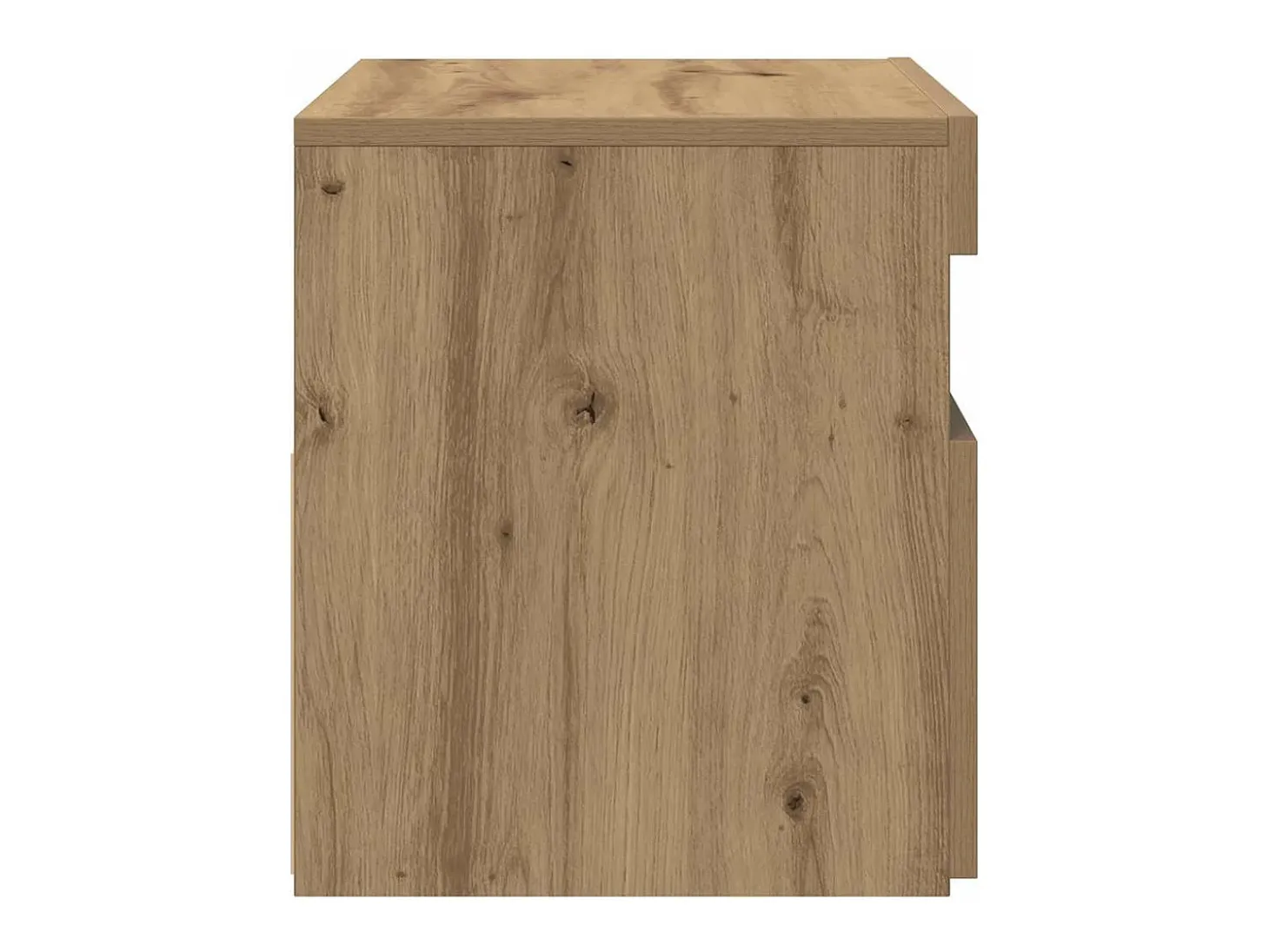 Mueble de TV luces LED madera roble artisan 60x35x40 cm