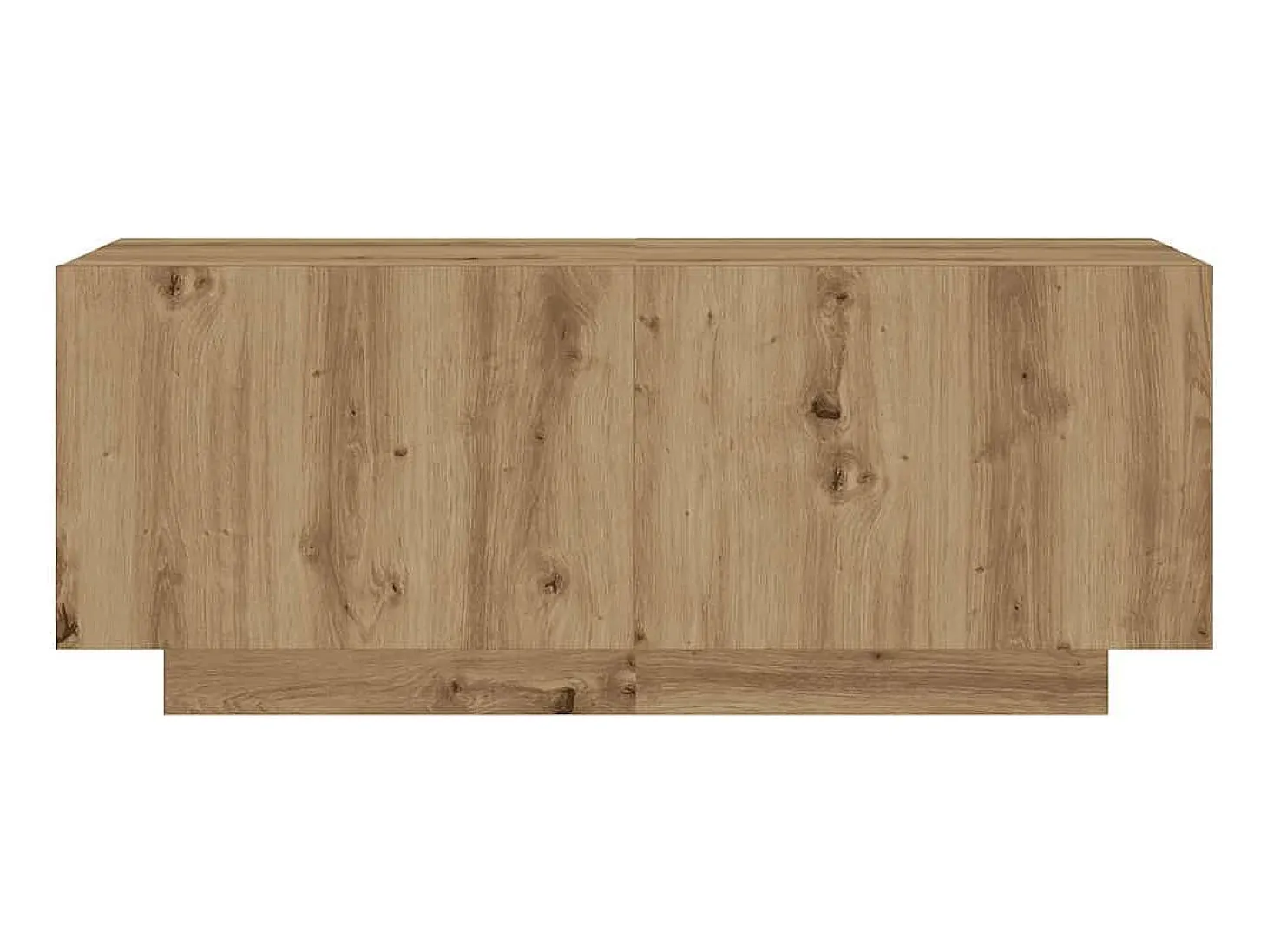 Mueble de TV luces LED madera roble artisan 180x35x40 cm