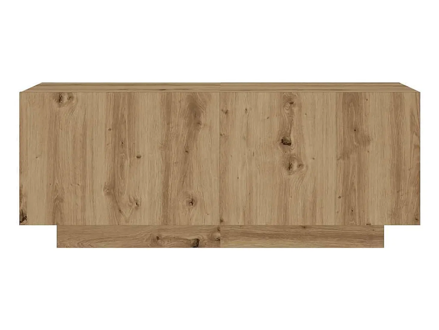 Mueble de TV luces LED madera roble artisan 260x35x40 cm