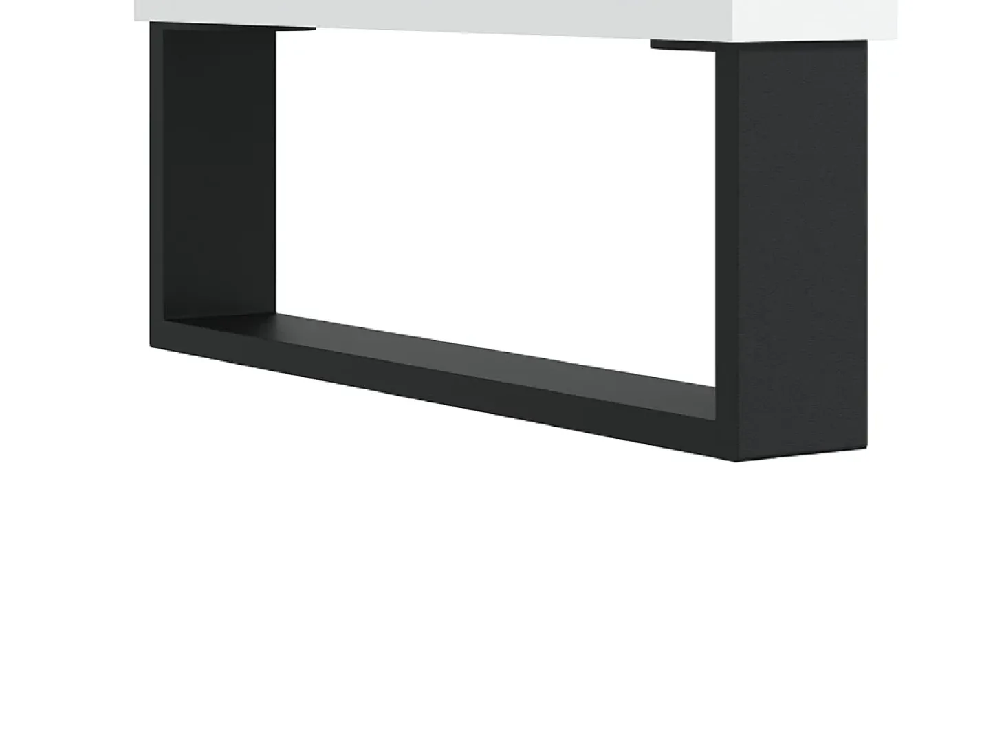 Mueble de TV madera contrachapada blanco 150x30x44,5 cm