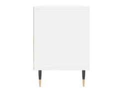 Mueble de TV madera contrachapada blanco 150x30x44,5 cm