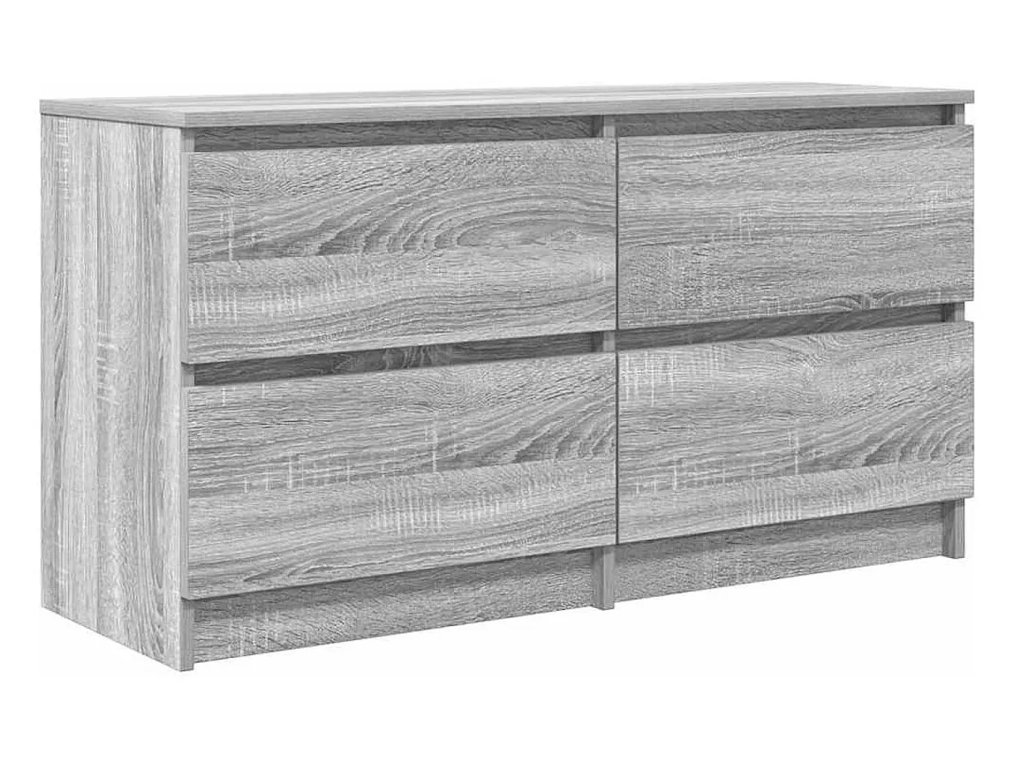 Mueble de TV madera contrachapada gris Sonoma 100x35x54 cm