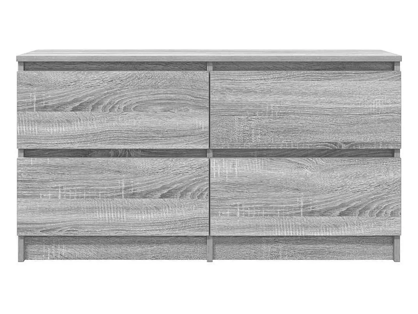 Mueble de TV madera contrachapada gris Sonoma 100x35x54 cm