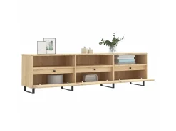 Mueble de TV madera contrachapada roble Sonoma 150x30x44,5 cm ES88638