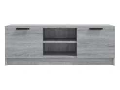 Mueble de TV madera contrachapada gris Sonoma 102x35x36,5 cm