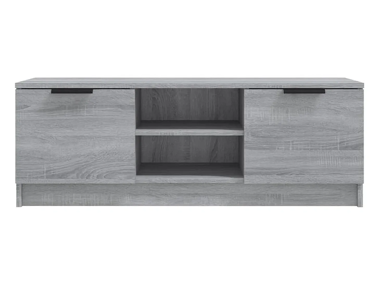 Mueble de TV madera contrachapada gris Sonoma 102x35x36,5 cm